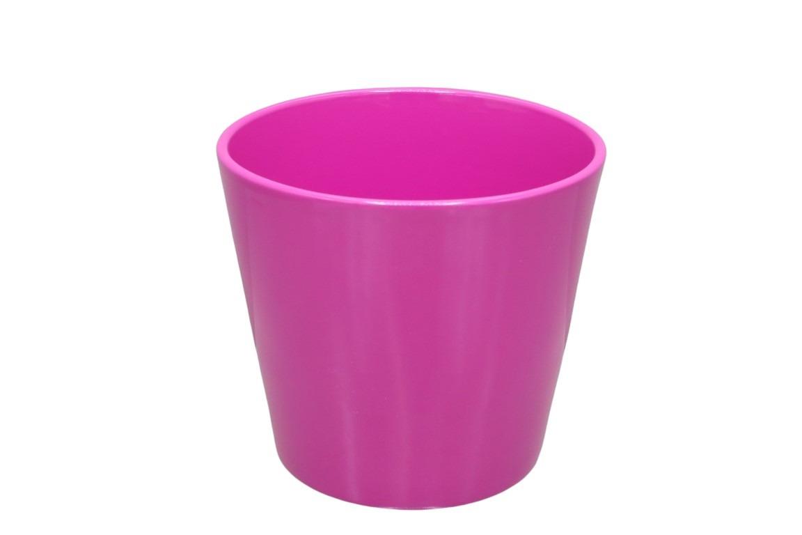 Keramikübertopf Serie 440 13cm fuchsia glanz