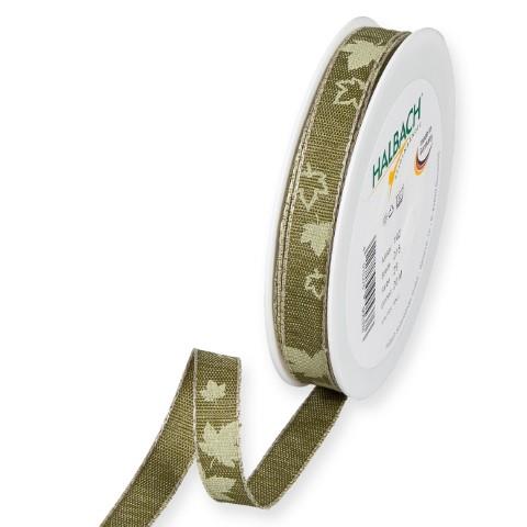 Druckband Blätter 15 mm 20 Meter green 29