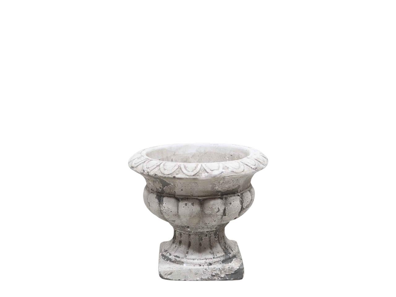 Pokal Beton natur-antik D14,5xH13cm