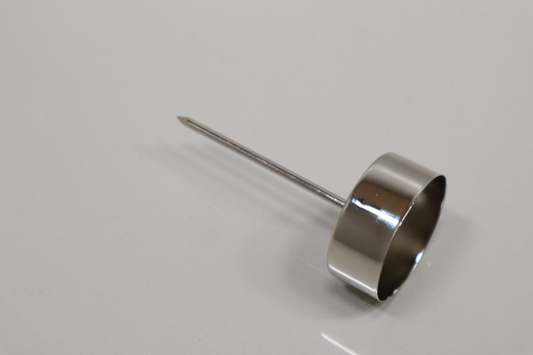 Teelichthalter Metall silber D4xH9cm