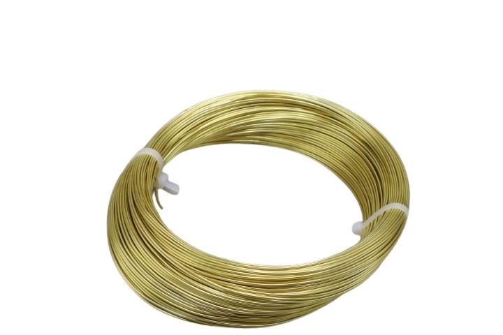 Aluminium-Draht 1,0mm 60m gold