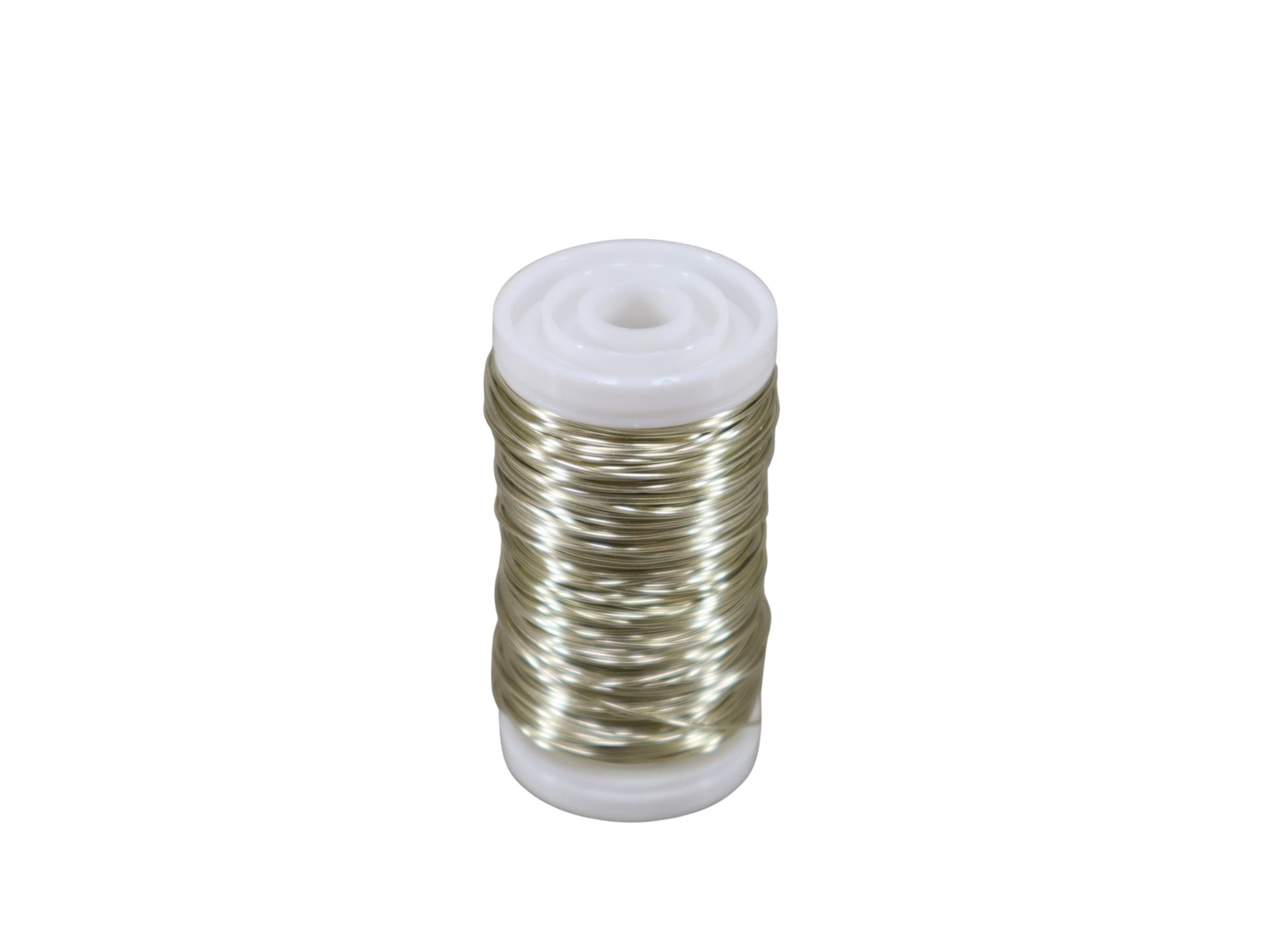 Premium-Dekodraht 0,50mm 100gr. champagner NETTO