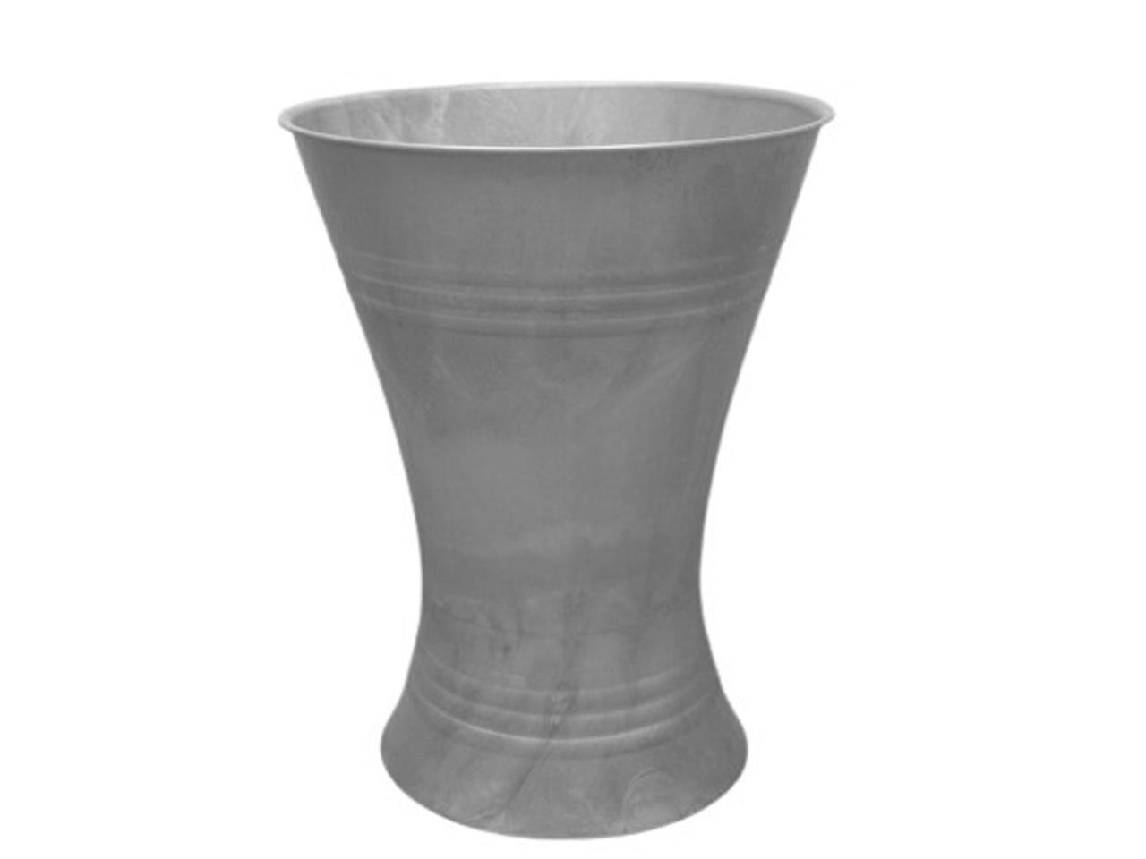 Floristvase X-Form Plastik zink H45xD27cm