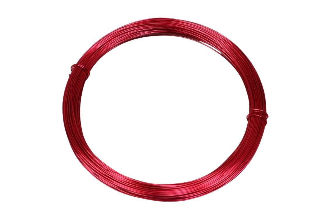 Aluminium-Draht 1,0mm 60m, rot