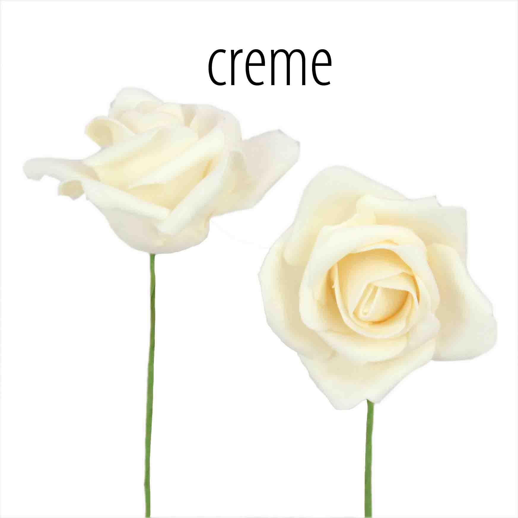 Foam-Rose Clara 5cm creme