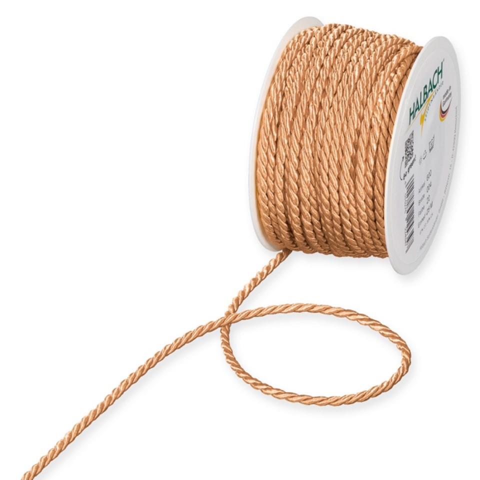 Kordel 4mm 25 Meter apricot 20