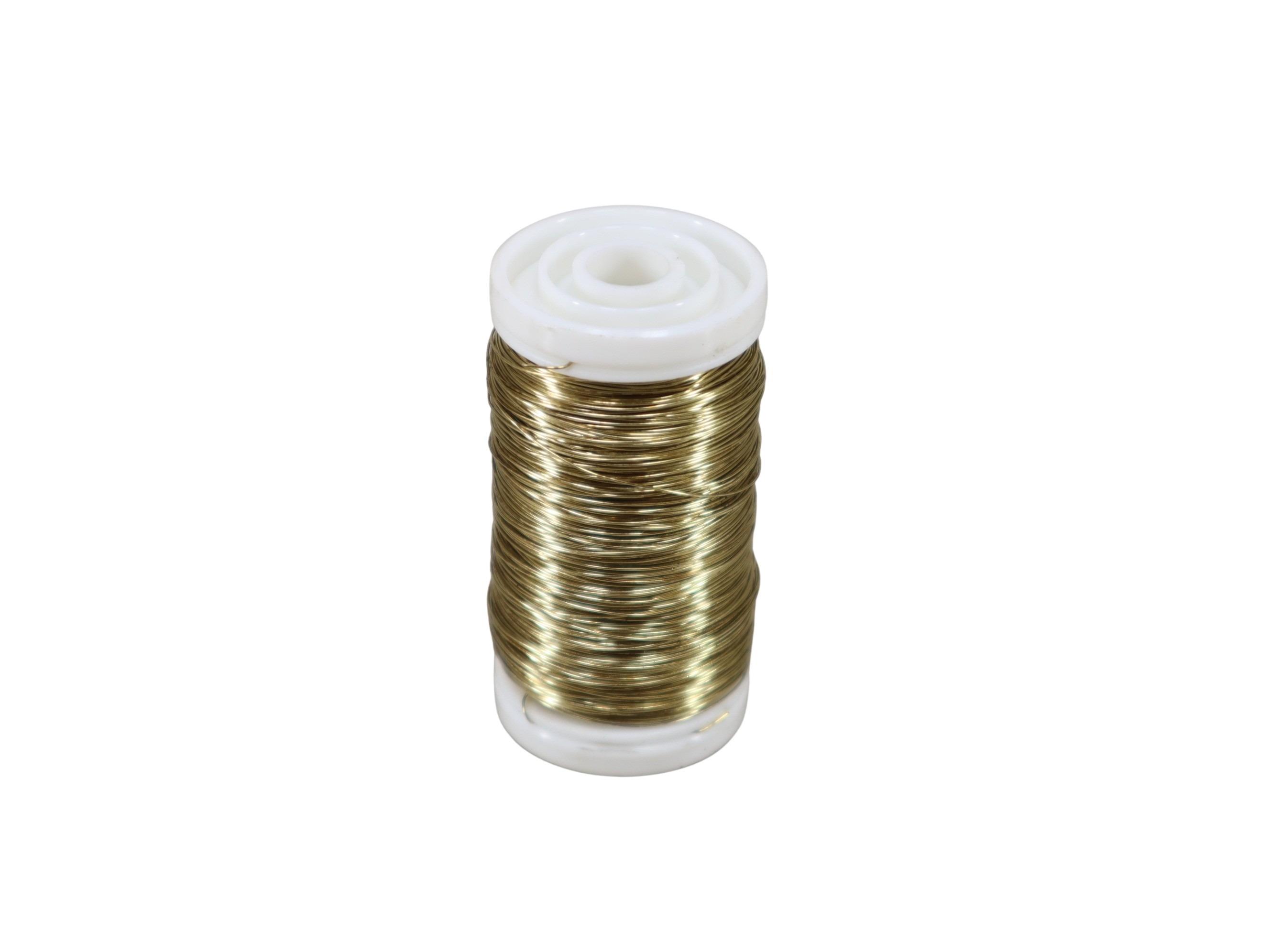 Premium-Dekodraht 0,50mm 100gr. gold NETTO