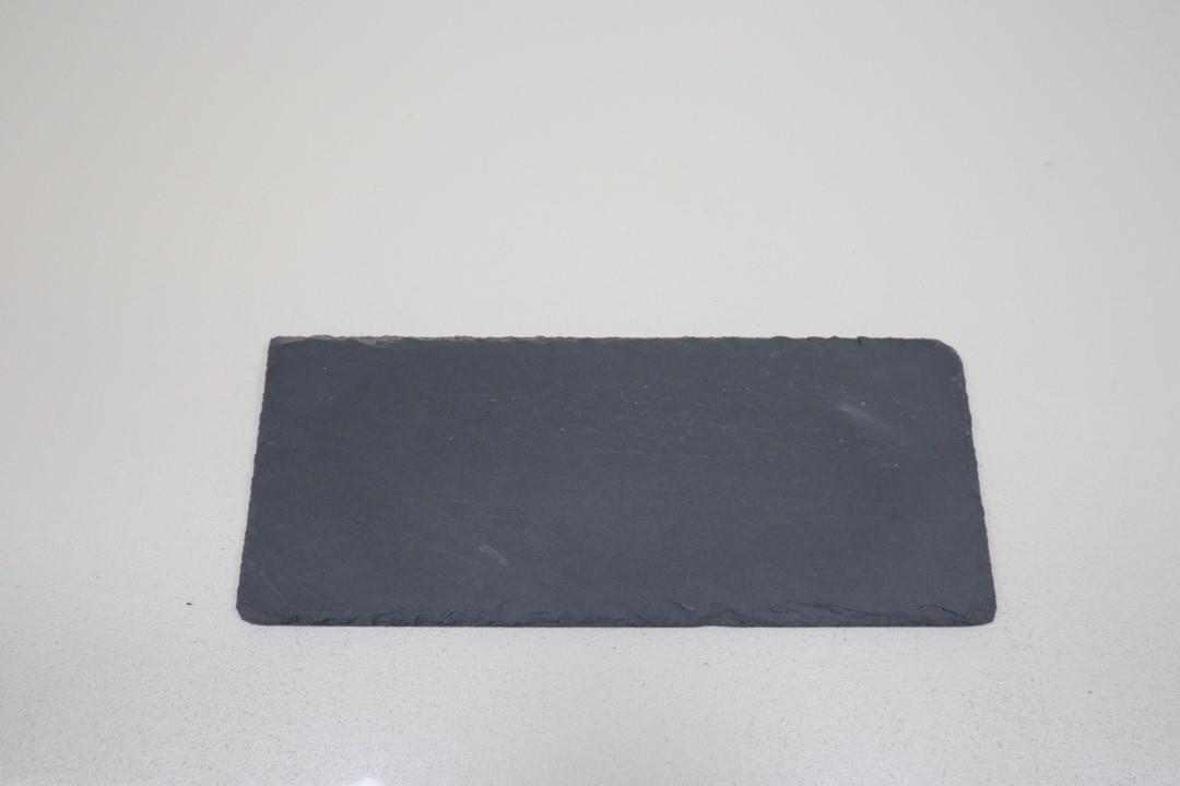 Schieferplatte Rechteck schwarz 30x12,5cm