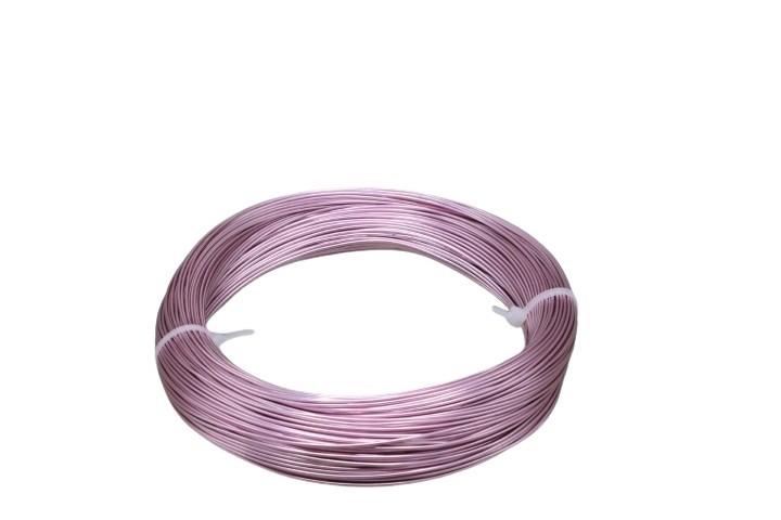 Aluminium-Draht 1,0mm 60m rosa