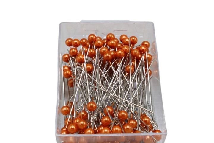 6mm Perlenpin 144 Stück orange