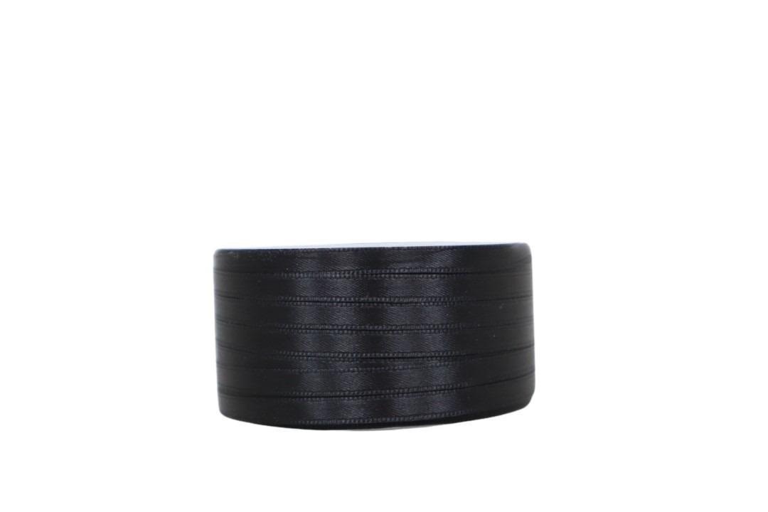 Satinband 6 mm 50 Meter schwarz