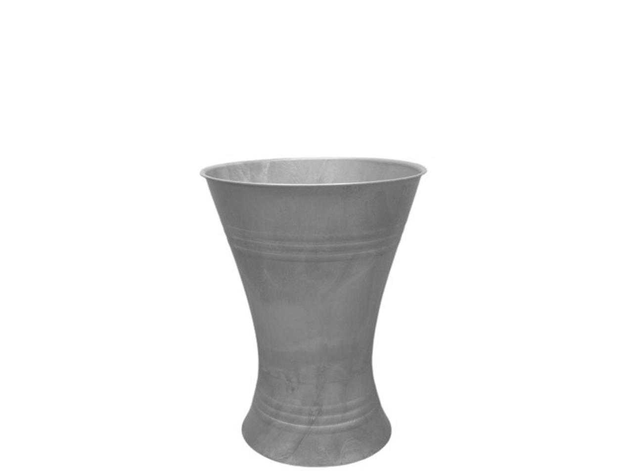 Floristvase X-Form Plastik zink H21xD18cm