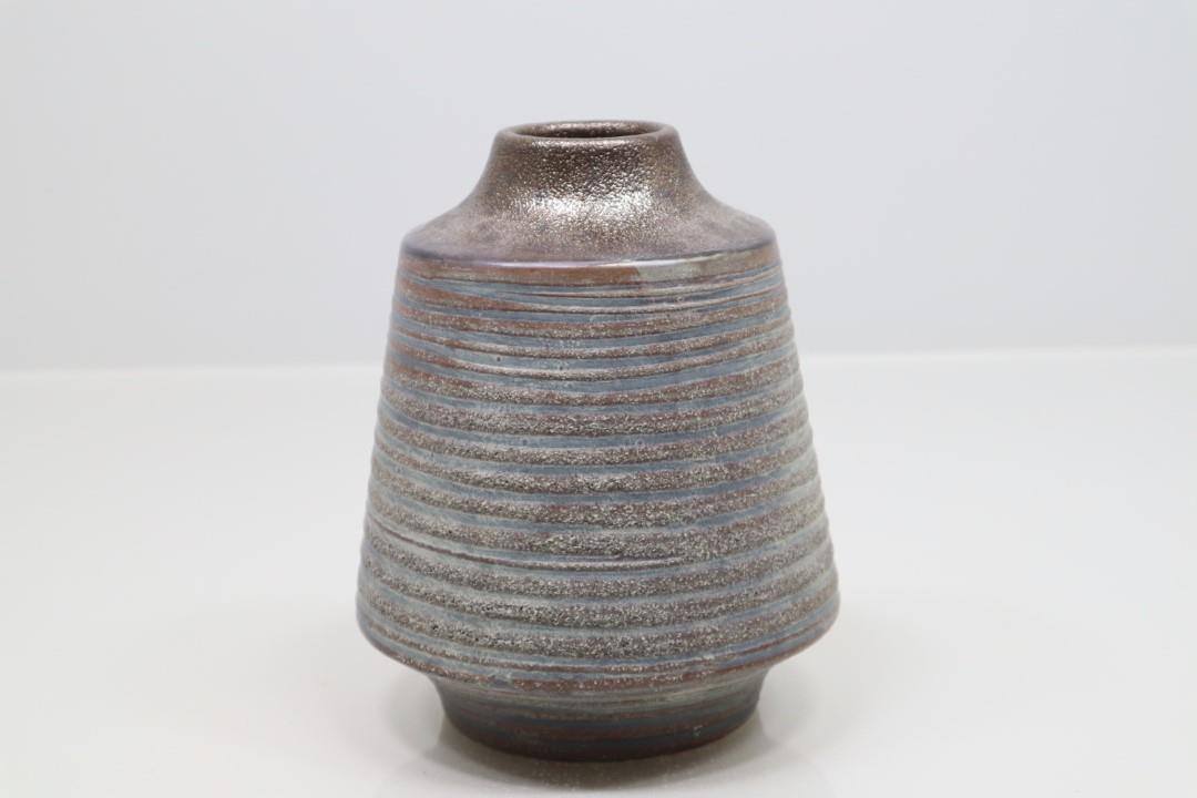 Vase Keramik matt braun 17x21cm