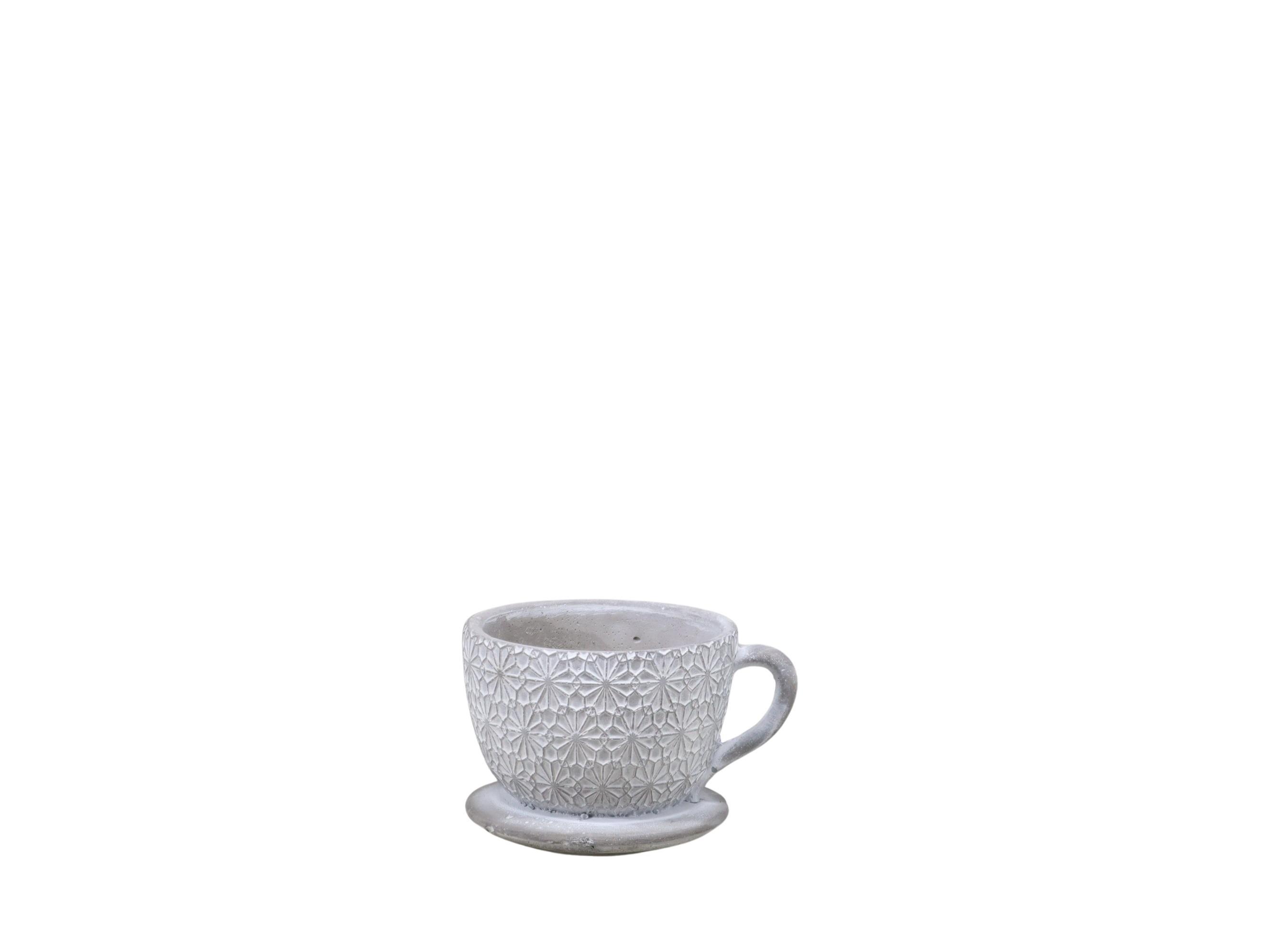 Tasse Odin Keramik beton-weiss L12cm(Öffnung D8,5cm)