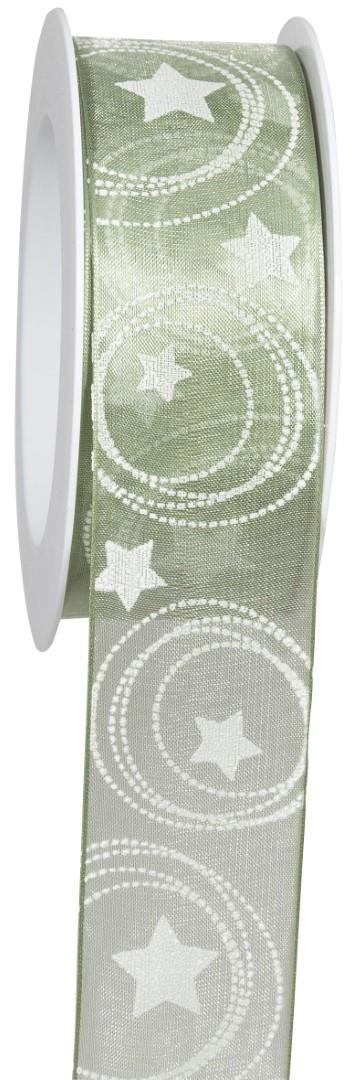 Band Midnight Star 40 mm 15 Meter beryl green/weiss 514/01