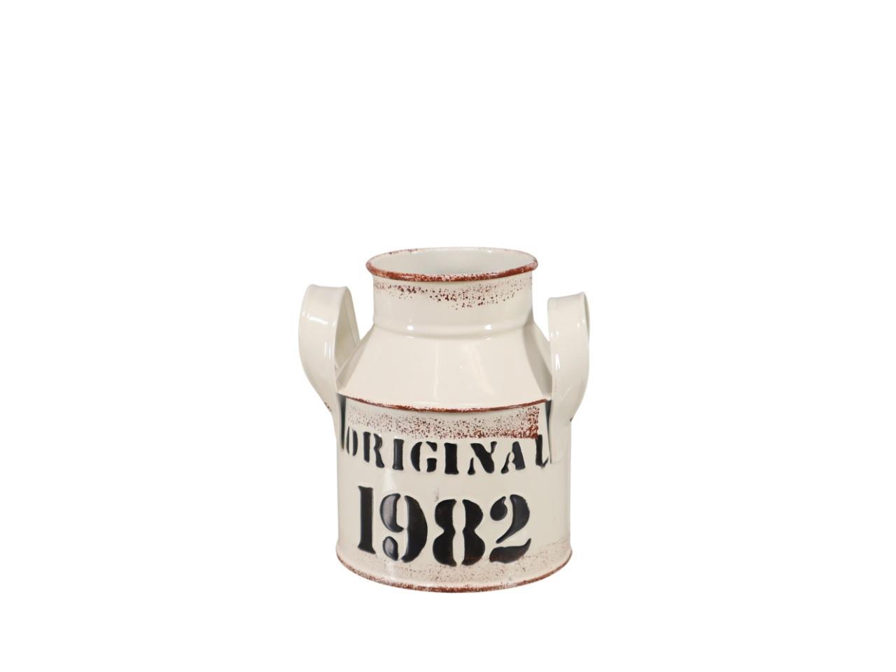 Krug "Original 1982" Metall creme D10xH13cm