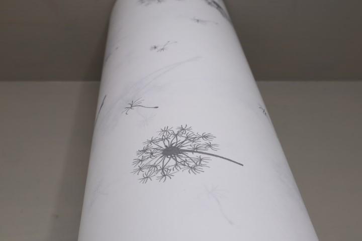 Blumenseide 50cm 6kg, Pusteblume grau/weiß NETTO