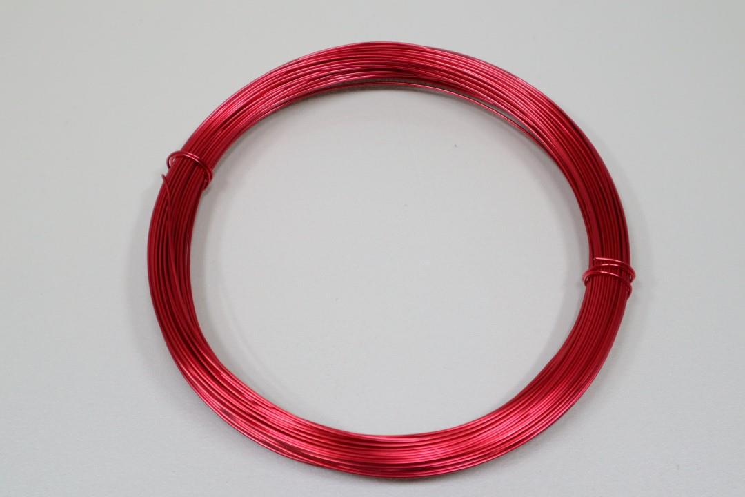 Aluminium-Draht 1,0mm 60m, rot