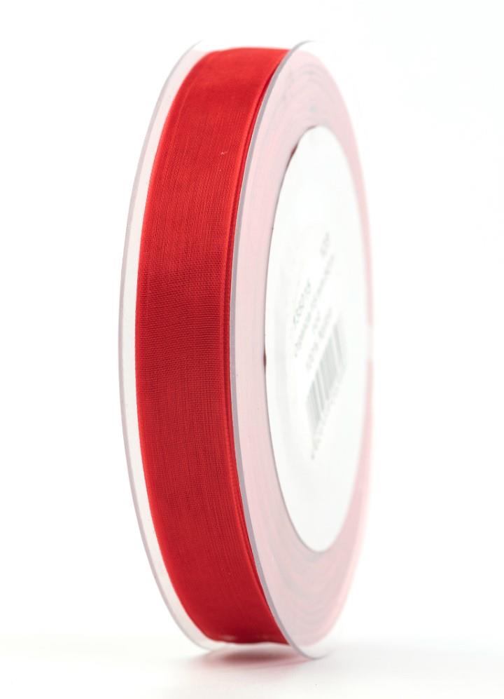 Band Beauty-Organdy 15 mm 50 Meter rot 123